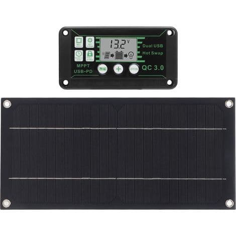 600W 18V Monokristallin Solpanel för Bil, Husbil, Flygplan, Utomhus, Jordbruk och Plantering
