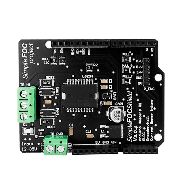 SimpleFOC Shield V2.0.4 FOC BLDC Motorstyrkort för Arduino Servo NYTT KIT