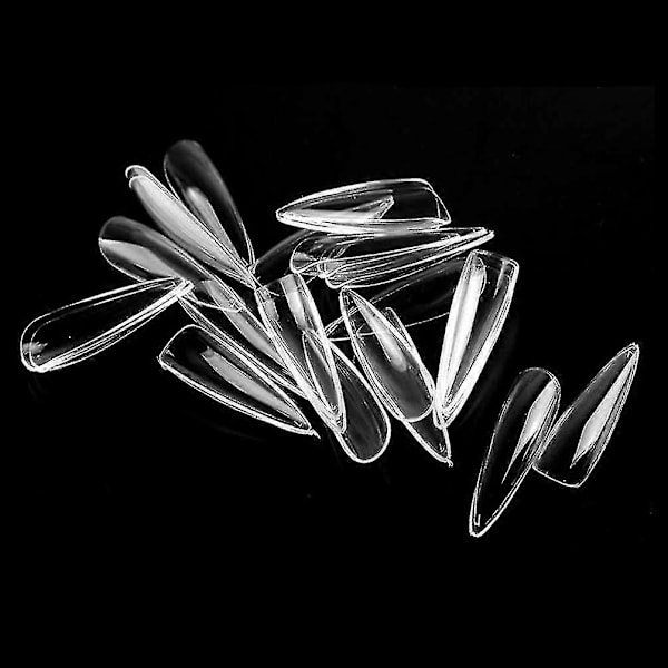 Lange Stiletto Negle Tips, 100 stk. Falske Fuld Dækning Ballet Negle Falske Akryl Negle Tips 10 Størrelser