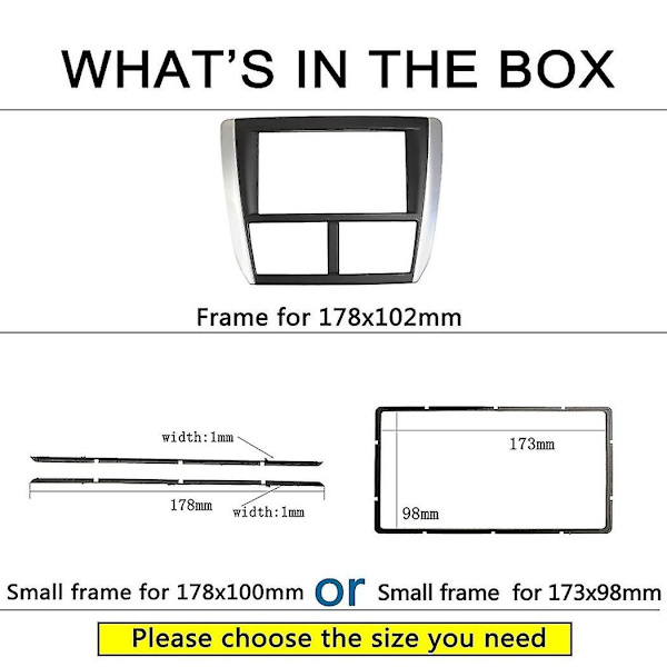 Bilradio Facia til Forester Impreza 2007-2012 Dvd Stereo Rammeplade Adapter Montering Dash Installation