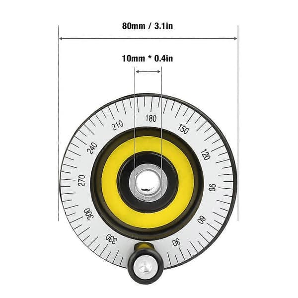 1 stk. 80 mm Solid Bakelit Håndhjul Skala Håndhjul Maskintilbehør