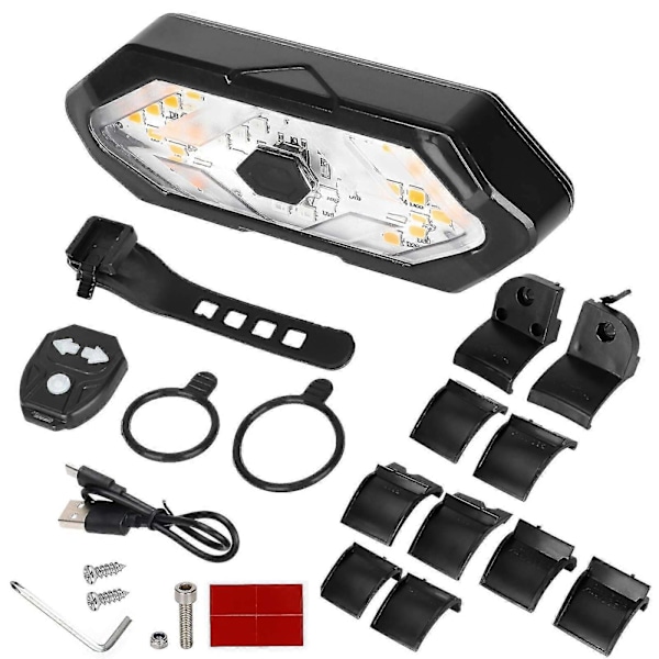 Elektriske sparkesykler baklys bakskjerm clip-on LED blinklys - HZ