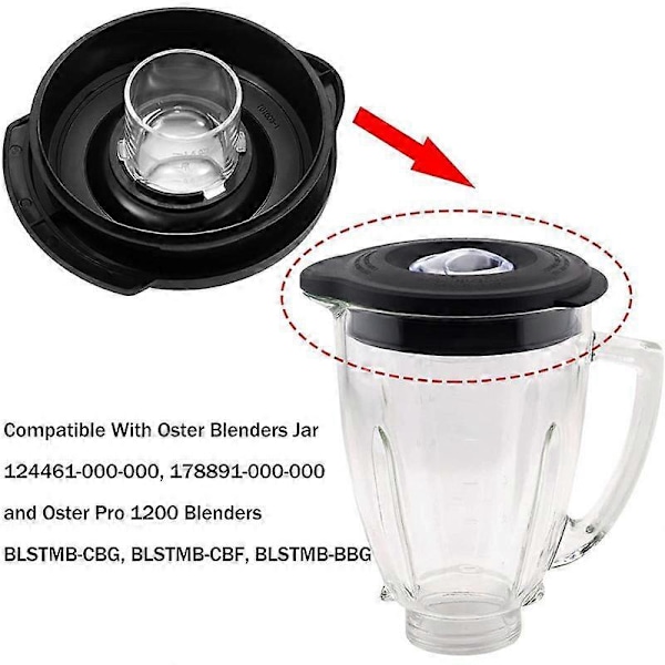 Blenderkande-Låg Dæksel Kapsel Udskiftning til Oster Osterizer Classic Series Blender 6-Kopper Glaskande, Blender Låg Udskiftning