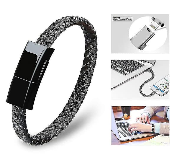 Armbåndsdata-kabel for rask lading, kort ladekabel for Xiaomi