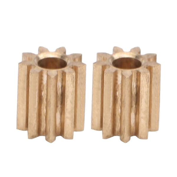 2 stk. Motor Pinion Gear Messing Udskiftning til Duplo Intelli Lok Modul 0.5 9 Tænder - HZ
