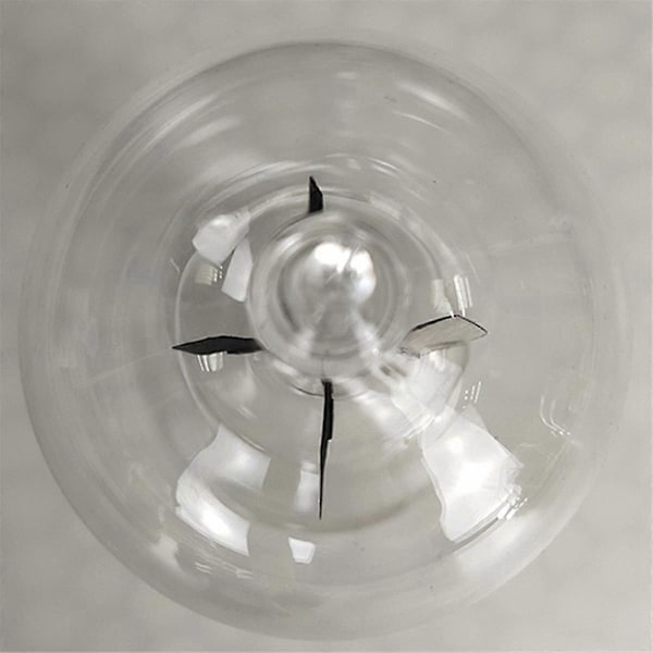 Solar Crookes Radiometer Glas Vindmölla Handgjord Leksak för Fest Heminredning Gåva Transparent jn