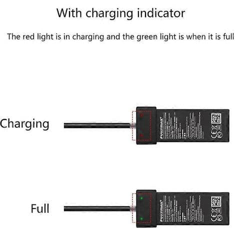 70 cm Smart USB-laddningskabel för Tello-drönare, strömkabel och snabbladdning