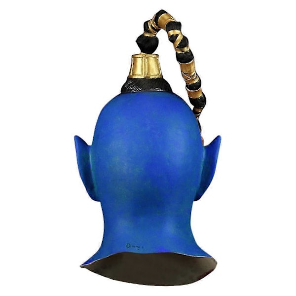 Aladdin Cosplay Mask Film Magi Lampan Mask Latex Blå Elf Halloween Huvudbonad Rekvisita