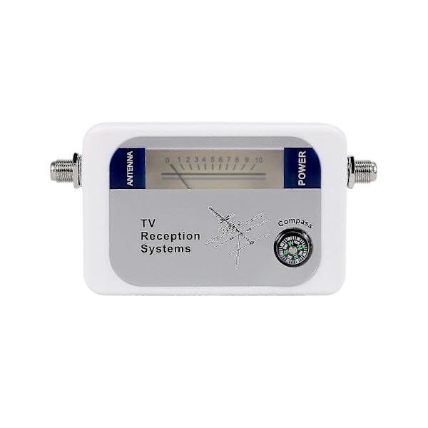 Dvb-t Finder Digital Antenne Terrestrisk Tv Antenne Signalstyrke Måler Hvit
