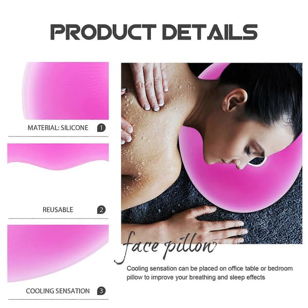 Silikonkudde Massager Ansiktskudde Pad SPA Massagekudde för Salong Hudvård Avkoppling