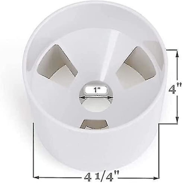 Golf hul putting kop til øvelse putting green | Sæt med 2 golf kopper - Overholder USGA-regler, ABS elfenbenshvid, dimension 4\" dybde, diameter 4 1