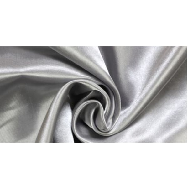 Sateng stoff stoff farge gardiner med stenger komfortabelt rom soverom mørklegging sølvgrå gardiner 100cmx250cm Grey