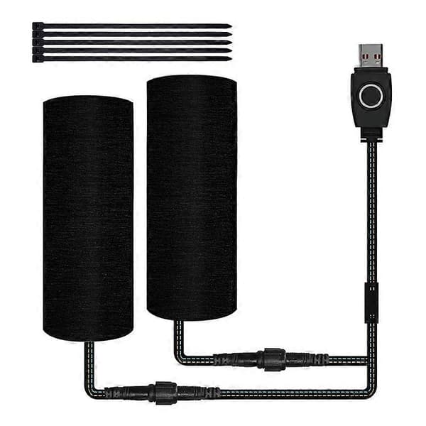 Type A WUPP CSZH-974D4 5V USB Oppvarmede Håndtak med 3-Modus Temperaturjustering, Borrelåsversjon