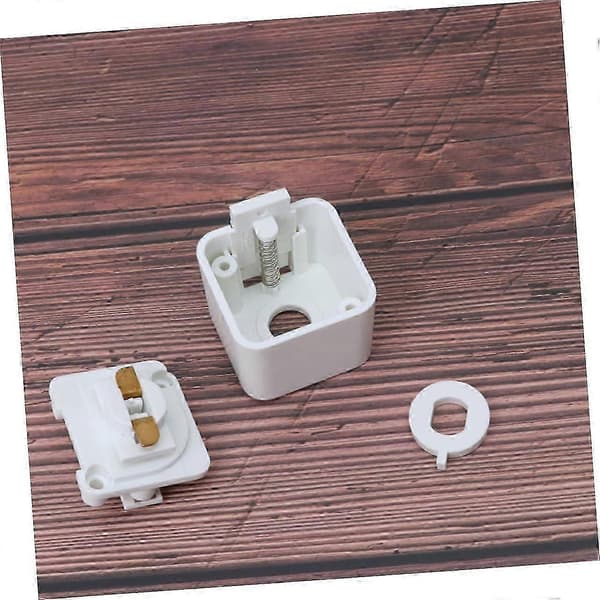 2 stk. 2-spors lyshoder Skinnebelysning Skinnekontakt, Skinnebelysningstilbehør, LED-guide Pendellampe Hodeadapter Hvit