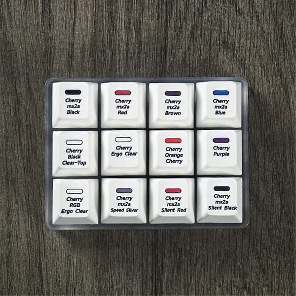 Cherry MX2A Key Switch Tester 12-tasters mekanisk keyboard switch testværktøj til mekanisk