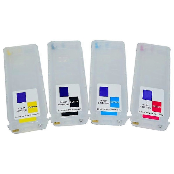 hg 280ml 4 Farve til HP10 82 Med Auto Reset Chip Genopfyldningsblækpatron til HP Designjet 500 500ps 800 800ps Printer