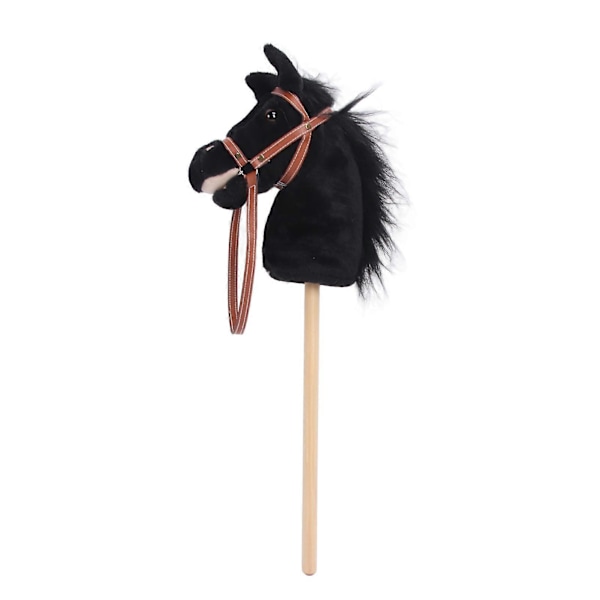 Plush Hest Ride Stick til Børn Balance Udvikling Robust Træstang Blød Plush Hest Hoved Stick Legetøj