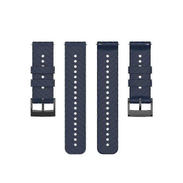 24mm Udskiftningssilikone Universal Urrem Smart Urrem Til Suunto 9 - FARVE: Hvid