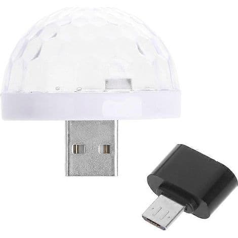 Mini USB LED billampe, integrert omgivelseslampe
