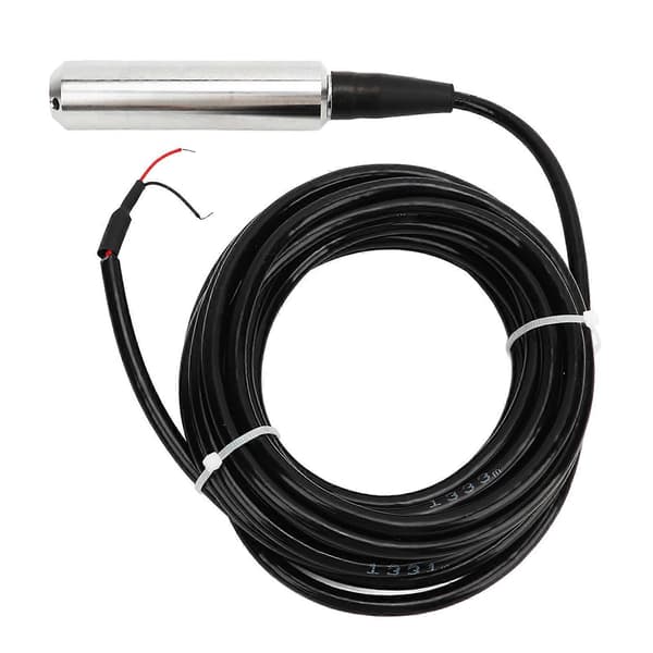 Niveau transmitter, Niveau transmitter 4‑20mA Væskevand sensor sonde detekterer controller flydekontakt 24VDC(0-2m)