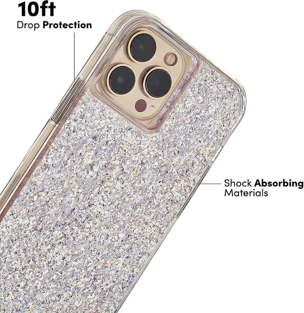 Etui til iPhone 13 Pro Max - Reflekterende folieelementer - 10 fot fallbeskyttelse - 6,7 tommer - Støvstøv