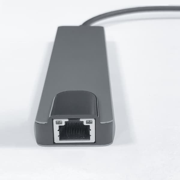 USB-C-moniporttisovitin USB-A, USB-C, HDMI, RJ45 Harmaa