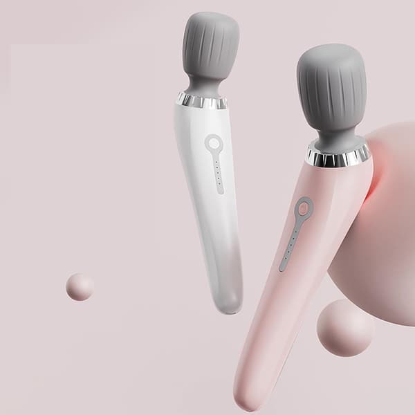 Mini Handheld Massager - Portable Electric Massage Wand for Deep Tissue Massage White