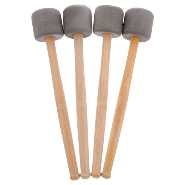 4 stk. Basstromme-Mallets Sticks Mallets Skumhoved Tromme-Mallets til Marching Band Percussion