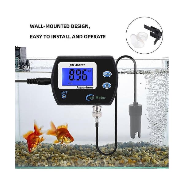 Nøjagtig PH-måler til akvarium Multi-parameter vandkvalitetsmonitor Online PH-monitor Acidometer U