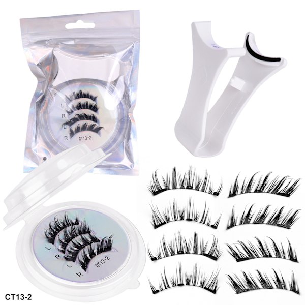 Magnetic Eyelashes with Applicator - CT13-2, 2 Pairs