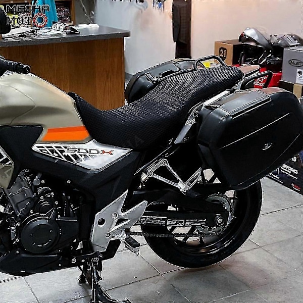 Motorcykeltillbehör 3D Mesh Elasticitet Skyddande Sittdyna Sadelöverdrag i Nylon Tyg För Honda Cb500x Cb500 X