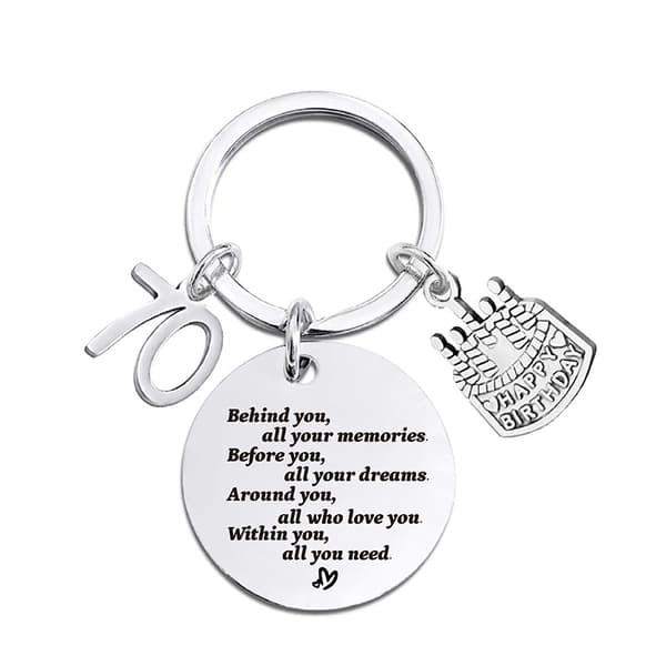 Personalized Engraved Keychain - Silver YD0010
