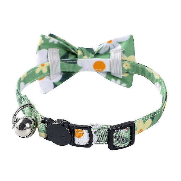 Set med 2 Klassiska Rutiga Rymningssäkra Katt-halsband