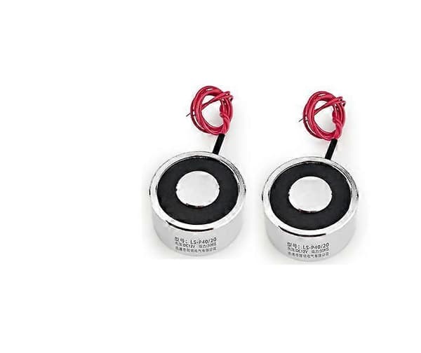 Metall 30kg elektrisk lyftmagnet Fast elektromagnet 12V DC