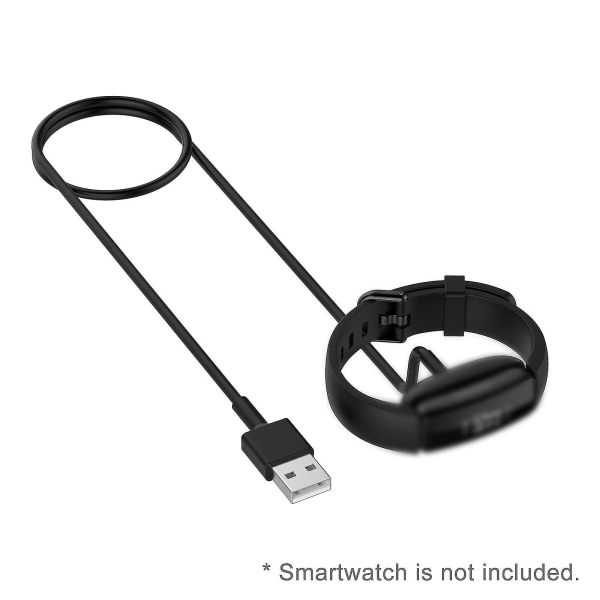 Lader kompatibel med Fitbit Inspire 2 USB-erstatning Ladekabel Dockstativ Stasjon Tilbehør Erstatning for Inspire 2 Smart Watch