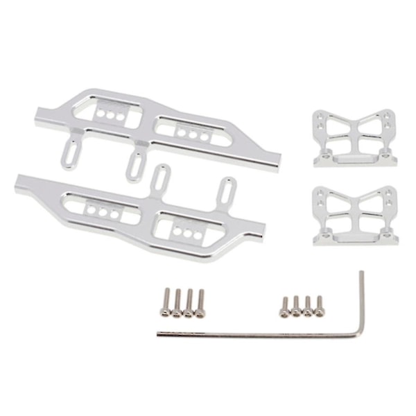 1/24 Scale Model Car Parts Metal Side Pedals Frame Pedal 1 Set For Axial Scx24 90081,silver