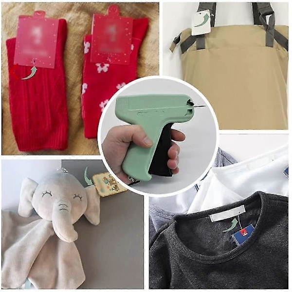 Pistol för prismärkning av kläder, standardset med 5 nålar och 1000 fästen för butik, lager, kommission och familj