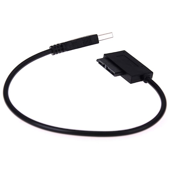 USB til 7+6 13-pin slank SATA/IDE CD DVD-ROM optisk stasjon kabeladapter HFMQV