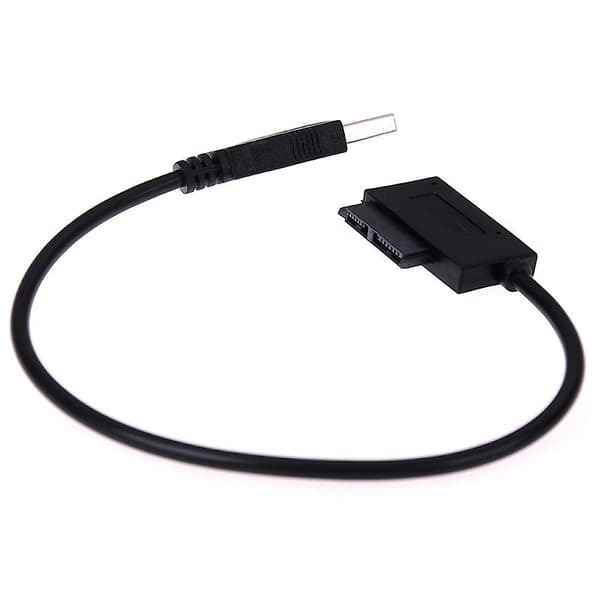 USB til 7+6 13-polet slank SATA/IDE CD DVD-ROM optisk drev kabeladapter HFMQV