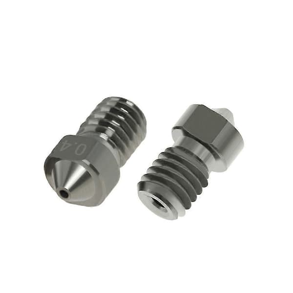 4 stk. Hærdede Ståldyser V6 Dyser 0,4 mm til 1,75 mm Filament til 3D Printer Dele