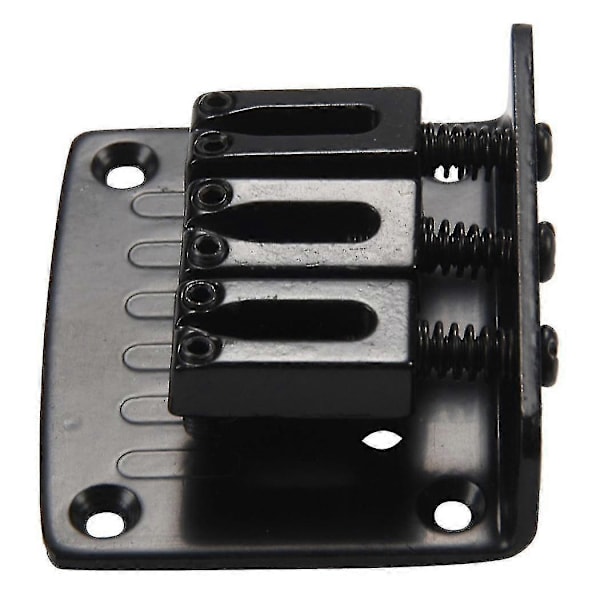 2x 3-strengs Svart Topplastende Hard-tail Bro For Sigarboks Gitarer & Mer
