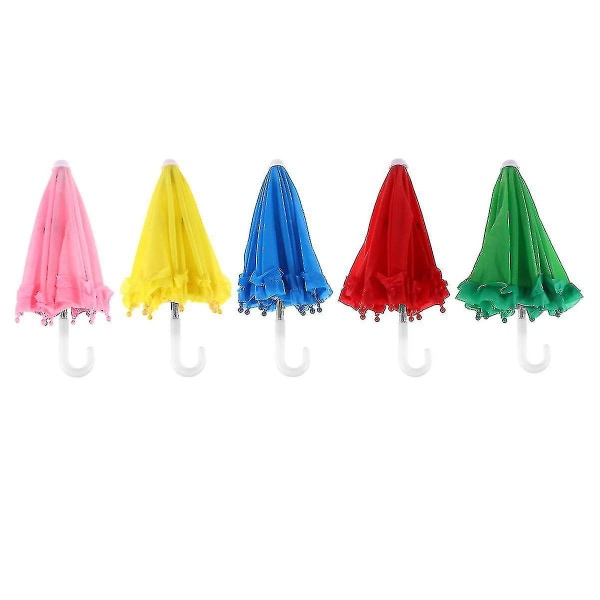 5 stk Børneparaplyer Regn Børneparaplylegetøj Børnelegetøj Børn Lade som om, leg YY