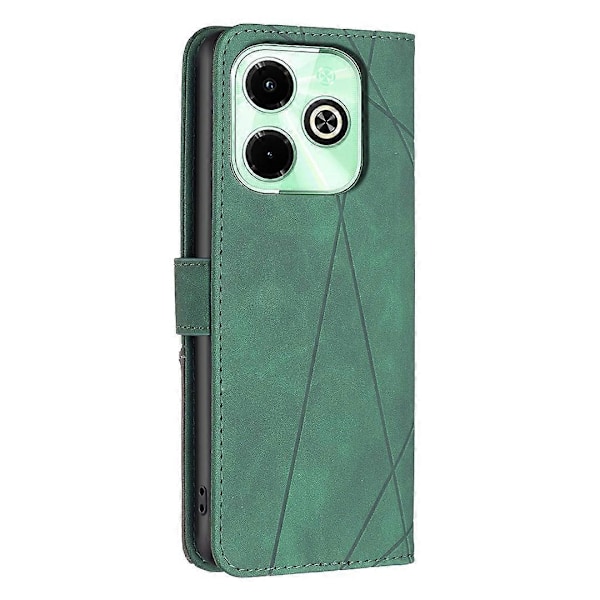 BINFEN COLOR BF05 Læder Etui med Støttefod og Pung til Infinix Hot 40/Hot 40 Pro