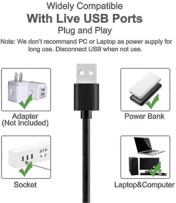 Clip-on ringlampe til videokonferencelys, USB-laptoplampe