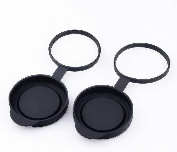 2 stk., beskyttende gummi objektivdæksler til kikkert, passer til 42 mm objektiv