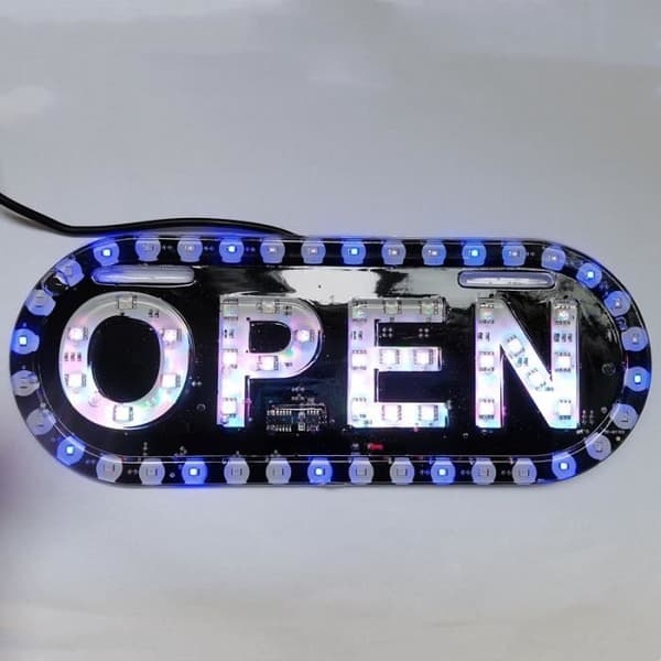 LED reklamepanel, displaytavle, til butik, åbent banner, 12v DC LED lys