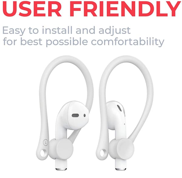 Ørekroge til Airpods - Hvid