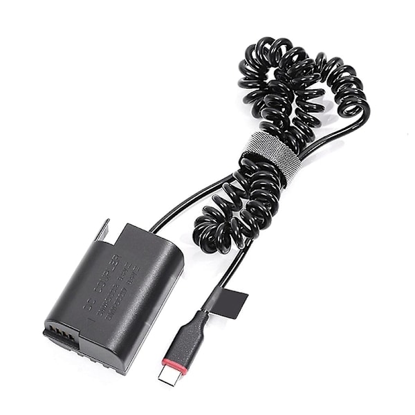 Strömadapterkabel USB-C DMW-BLK22 Dummy Batteri för S5 S5K S5C GH5 GH5S