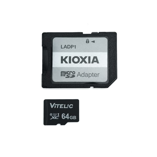 Micro SD-kort med etui Sort 64 GB