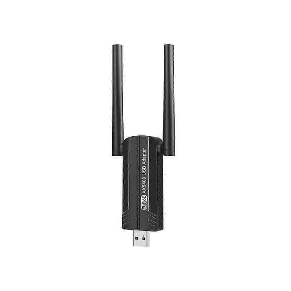 5400 Mbps WiFi 6E Tri-Band USB 3.0-adapter - for stasjonære/bærbare datamaskiner (driverfri)